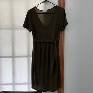 Army Green Empire Waits Dress